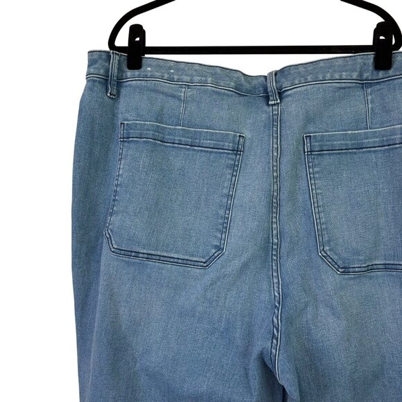 Lane Bryant Signature Fit Flex Magic Waistband High Rise Flare Jeans Size 26 - Picture 8 of 14